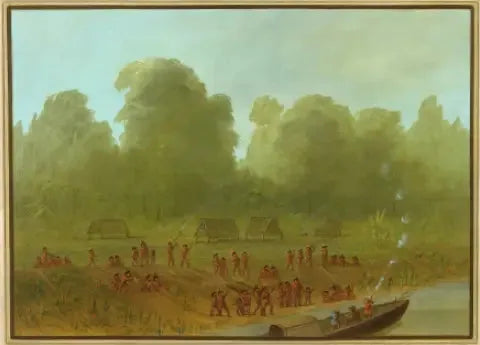 En by av Mayoruna - George Catlin