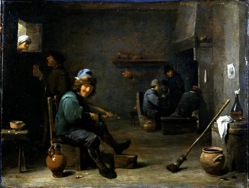En violinist i en värdshus - David Teniers den yngre