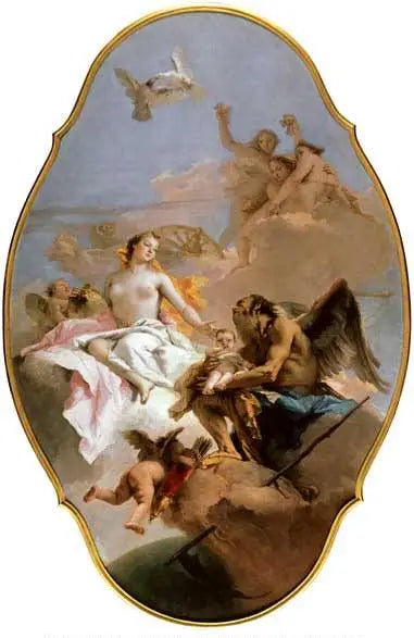 En allegori med Venus och tiden - Giovanni Battista Tiepolo