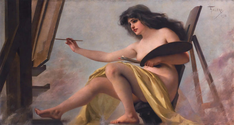 En allegori om konst - Luis Ricardo Falero