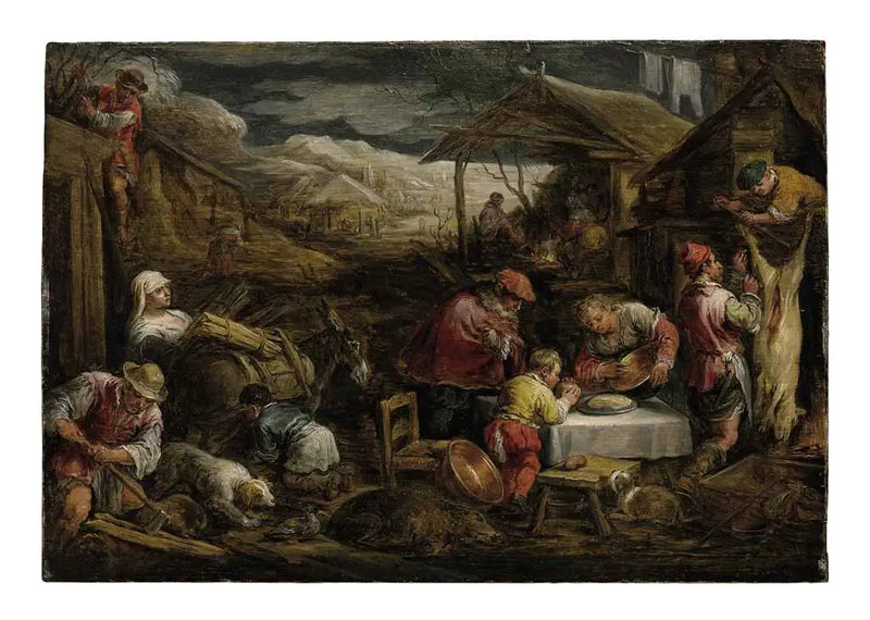En allegori av vintern - David Teniers den yngre