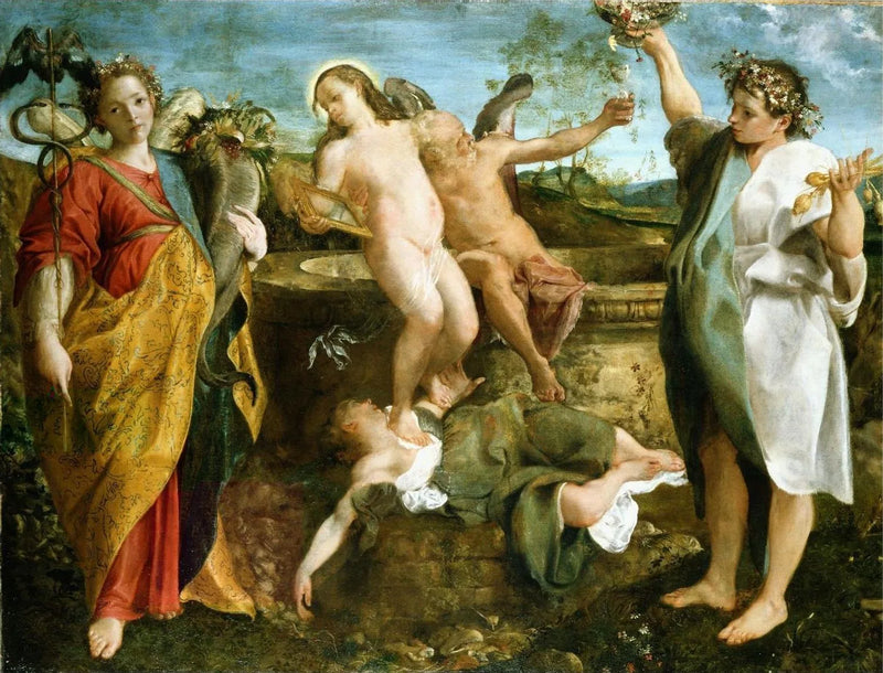 En allegori om sanning och tid - Annibale Carracci