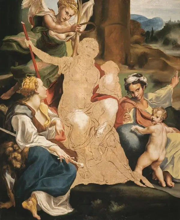 En allegori om dygden (oavslutad) - Antonio da Correggio