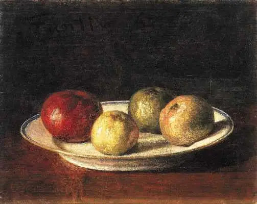 En tallrik äpplen - Henri Fantin-Latour