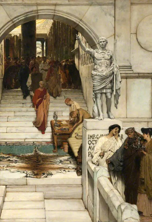 En publik hos Agrippa - Lawrence Alma-Tadema