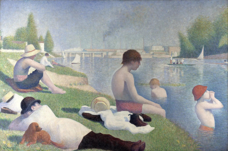 Ett bad i Asnières - Georges Seurat