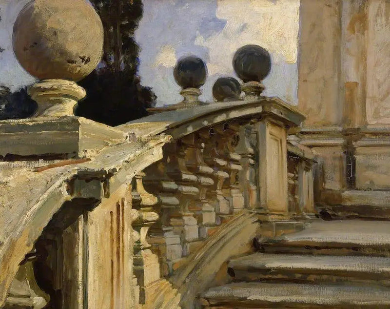 En balustrad - John Singer Sargent