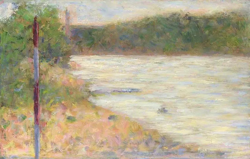En strand (Seine vid Asnières) - Georges Seurat
