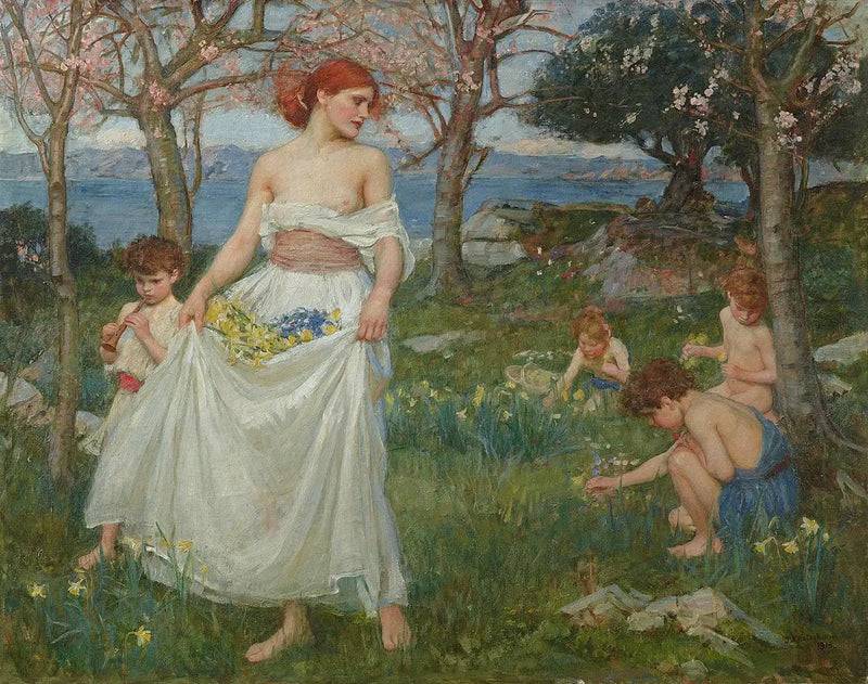 En sång om våren - John William Waterhouse