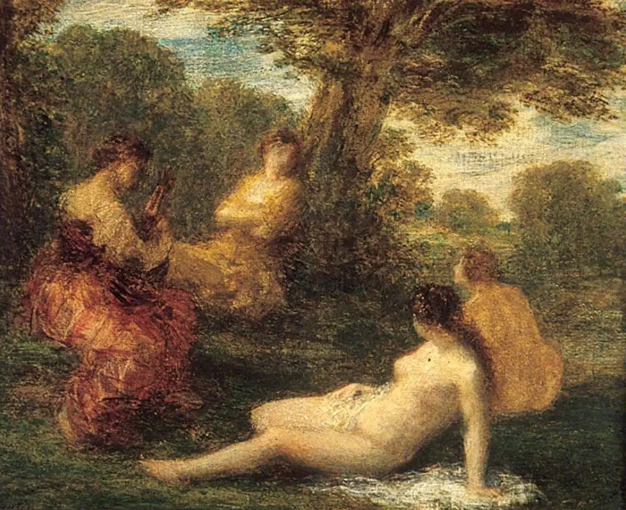 En avslappnad konversation (La causerie) - Henri Fantin-Latour