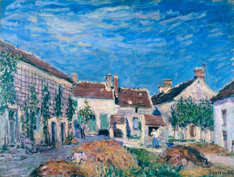 En gård vid Sablons - Alfred Sisley