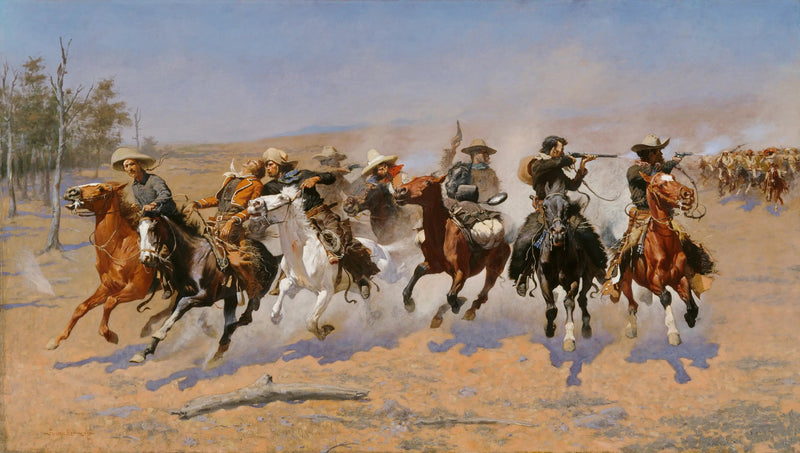 En tävling mot skogen - Frederic Remington