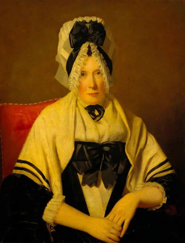En dam med spetsmössa (kanske Ann Edgar, Lady Raeburn) - Henry Raeburn