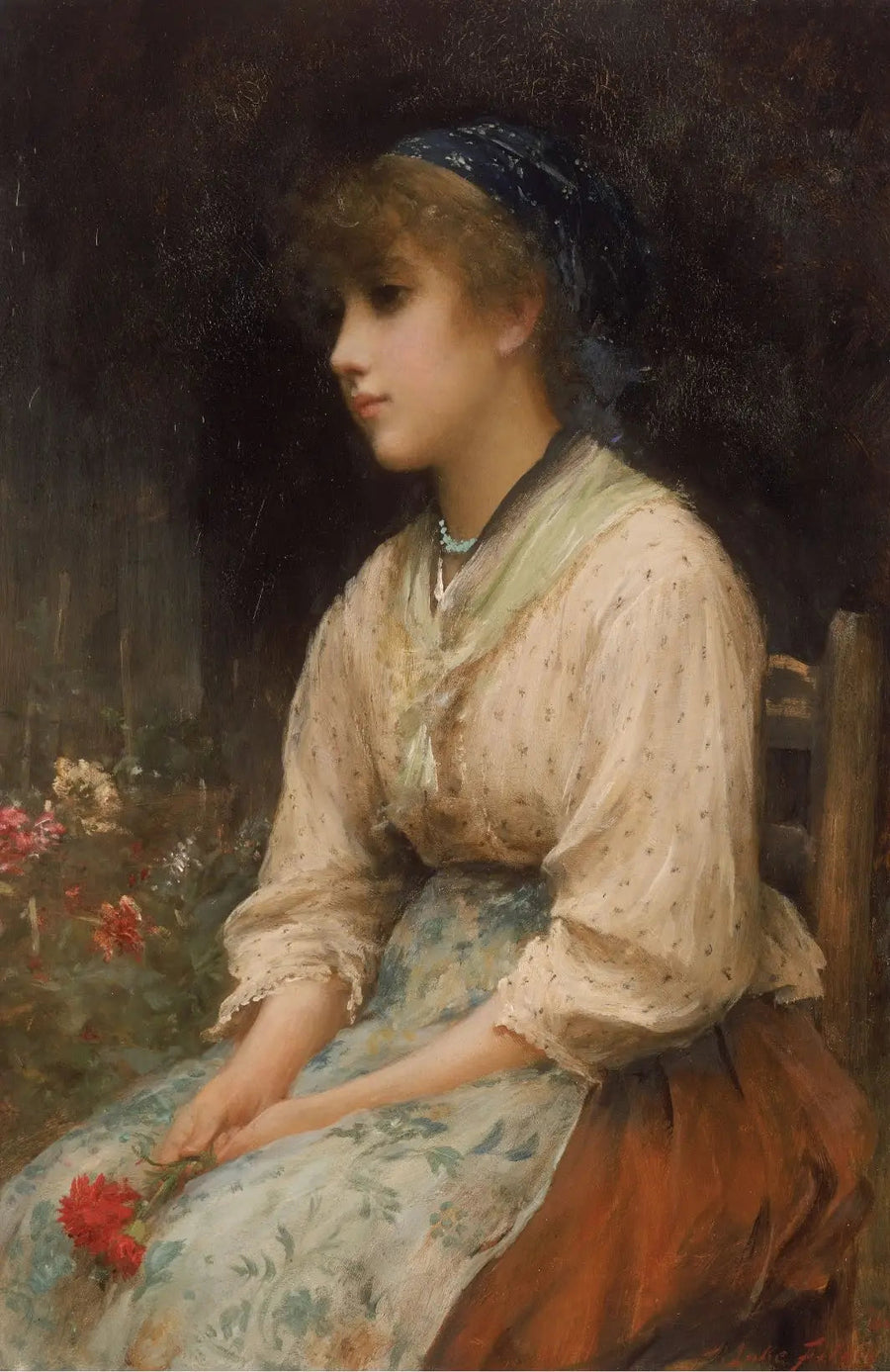 En venetiansk brudtärna - Luke Fildes