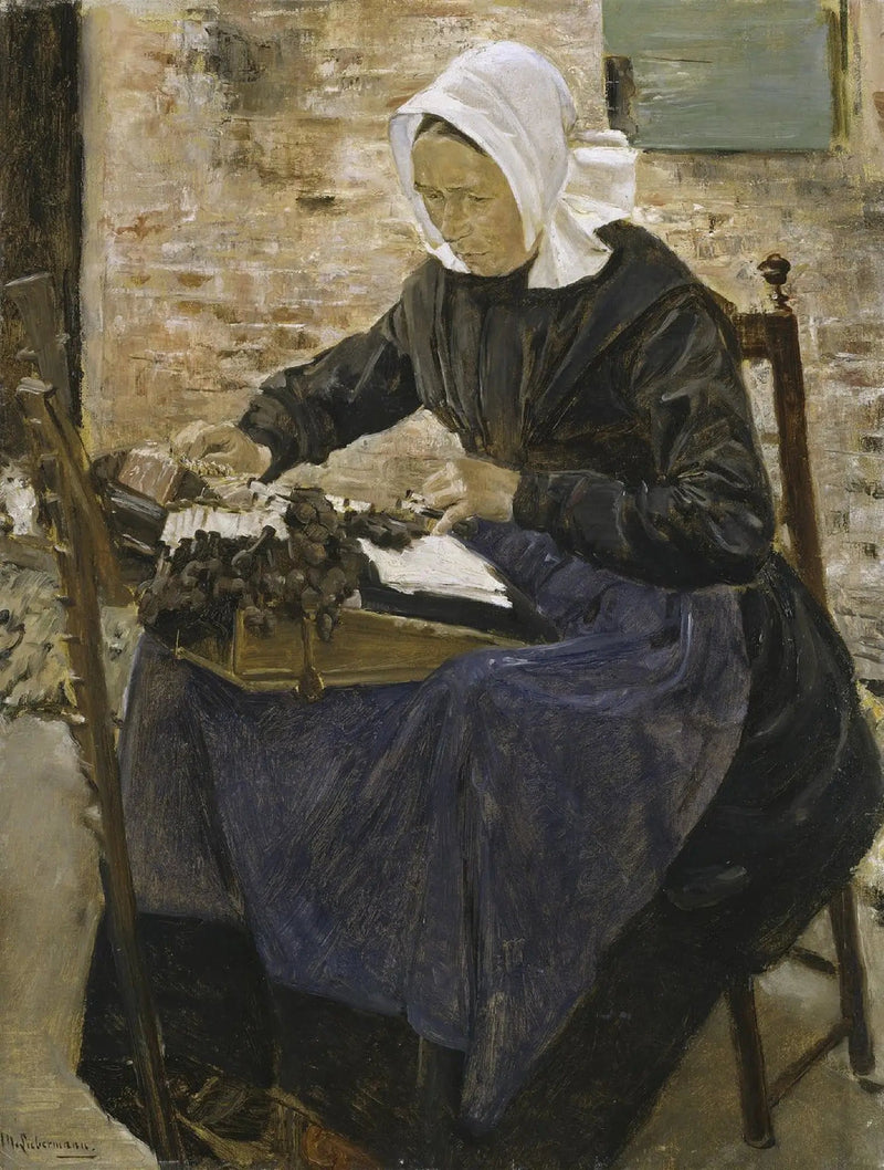 En holländsk spetsarbetare - Max Liebermann