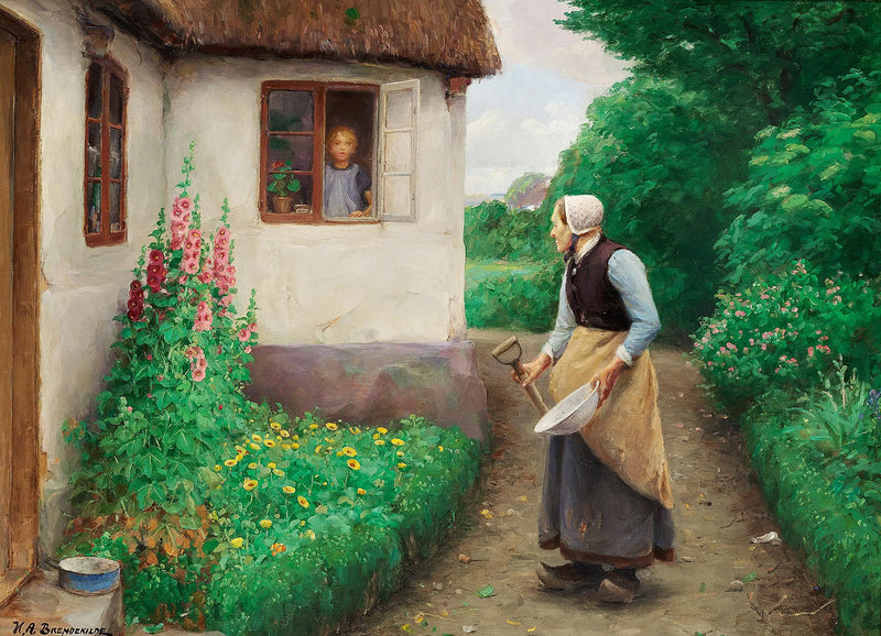 En morgonsamtal. - H. A. Brendekilde