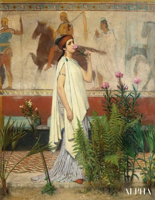 Une femme grecque - Lawrence Alma-Tadema Reproductions de tableaux à la peinture à l’huile