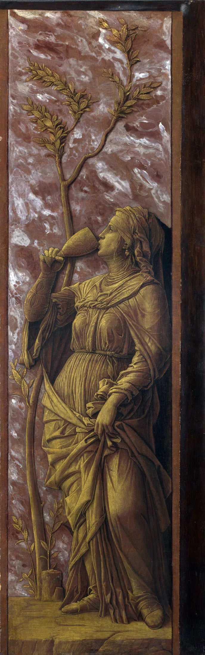 En kvinna som dricker - Andrea Mantegna