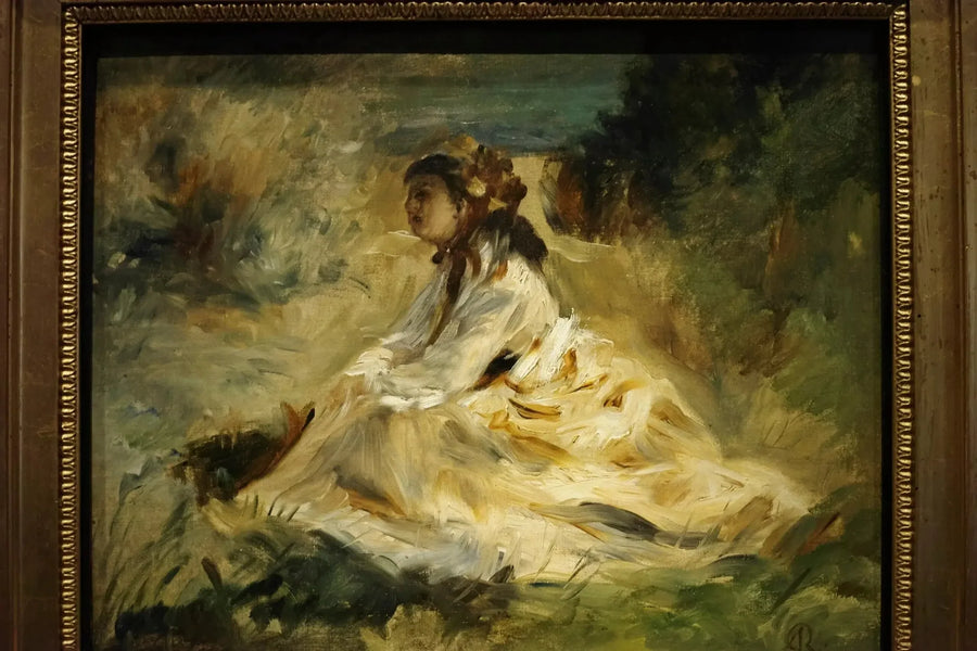 En kvinna på gräset (Lise Tréhot) - Pierre-Auguste Renoir