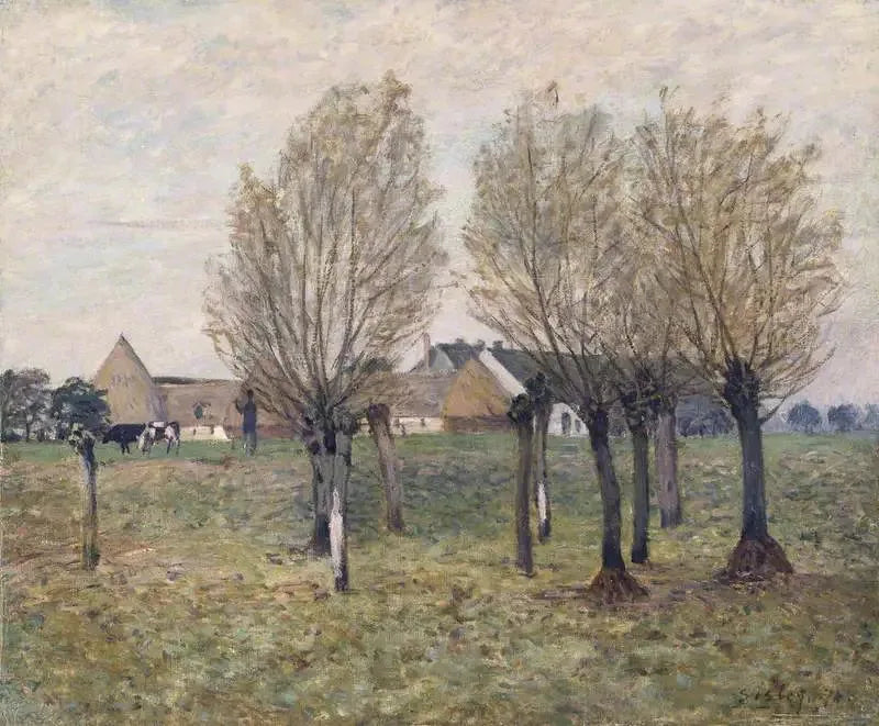 En normand gård - Alfred Sisley