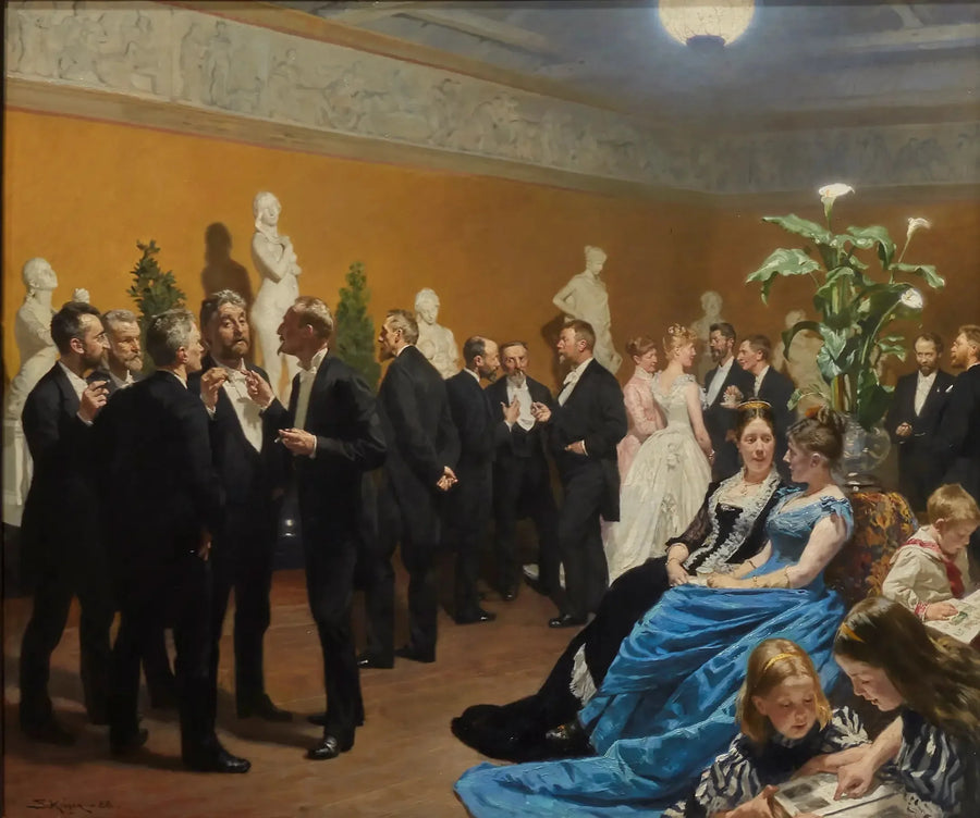 En fest på Glyptoteket - Peder Severin Krøyer