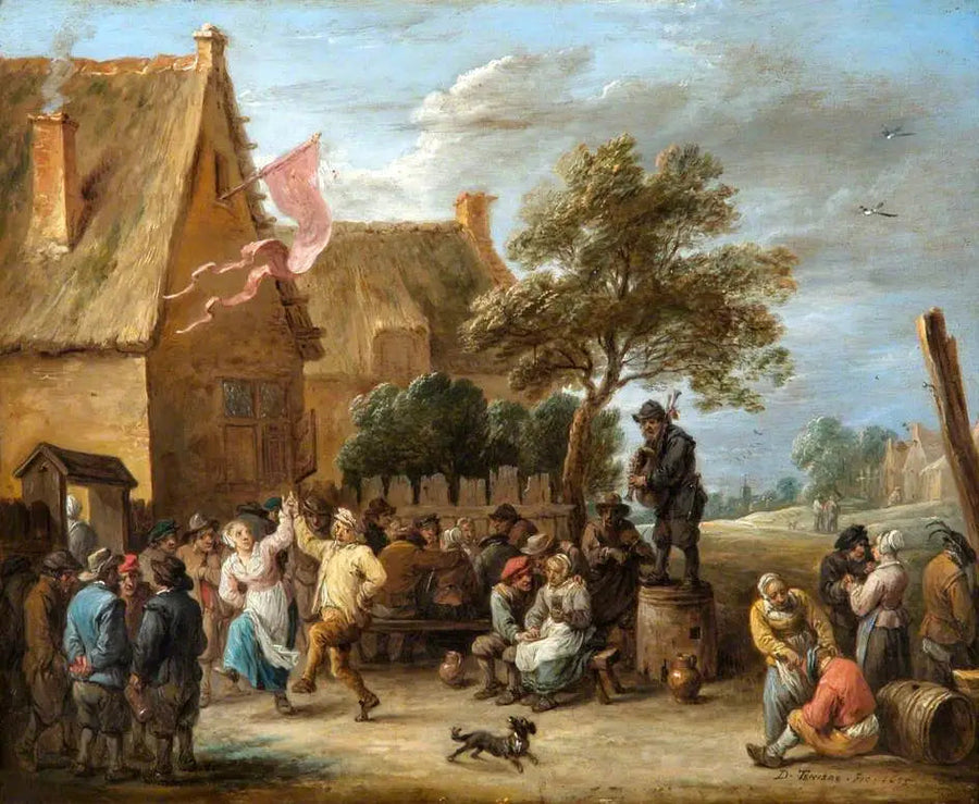 En byfest på Saint-Georges-dagen - David Teniers den yngre