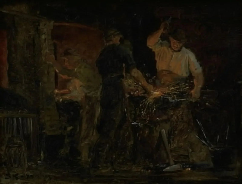 En smedja i Hornbæk - Peder Severin Krøyer