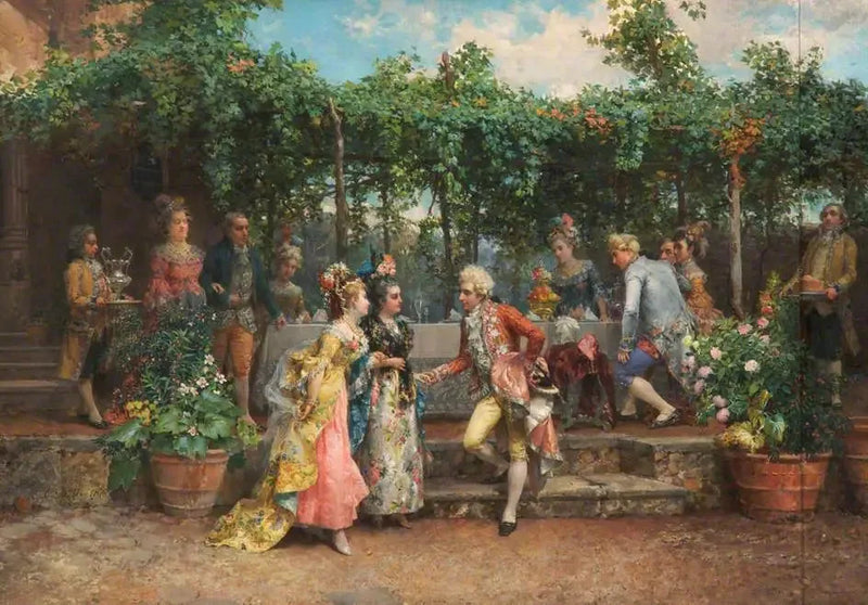 En trädgårdsfest - Cesare Augusto Detti