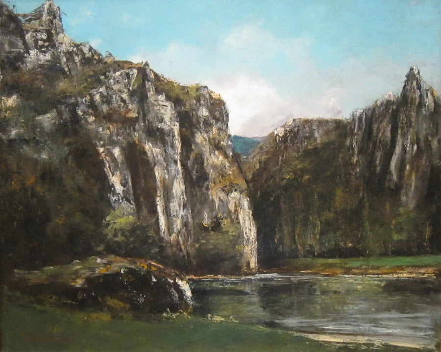 En ravin i Jura - Gustave Courbet