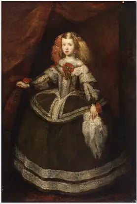En spansk prinsessa i 1600-talets dräkt - Diego Velázquez