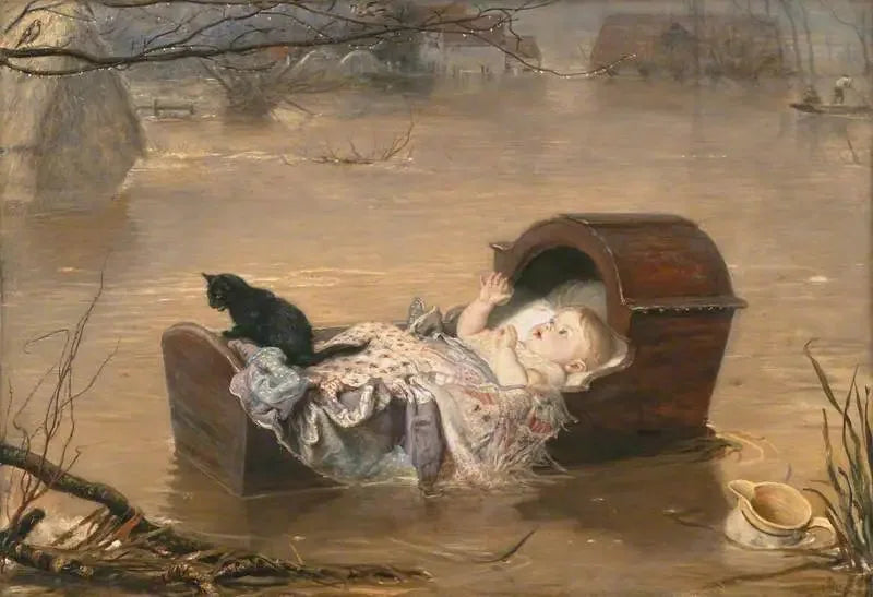 En översvämning - John Everett Millais