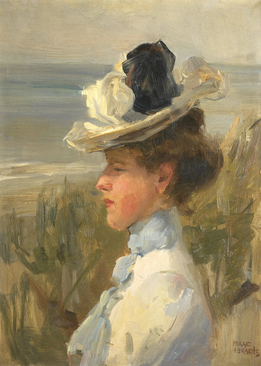En ung kvinna som betraktar havet - Isaac Israëls