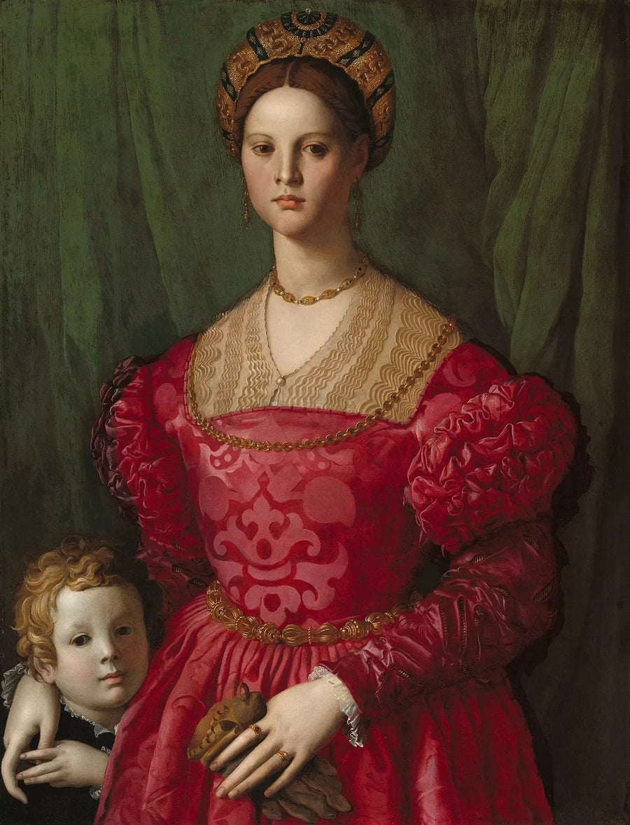 En ung kvinna och hennes lille pojke - Bronzino