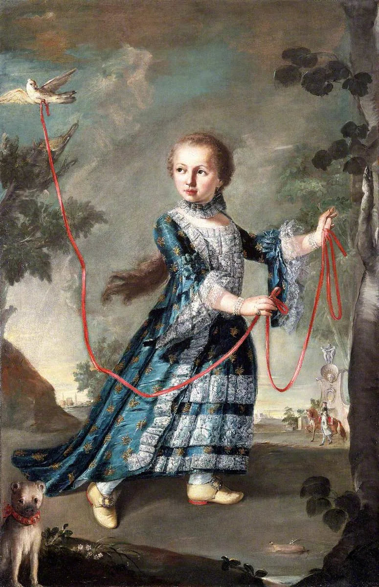 En ung flicka från familjen Gradenigo med en duva - Francesco Guardi