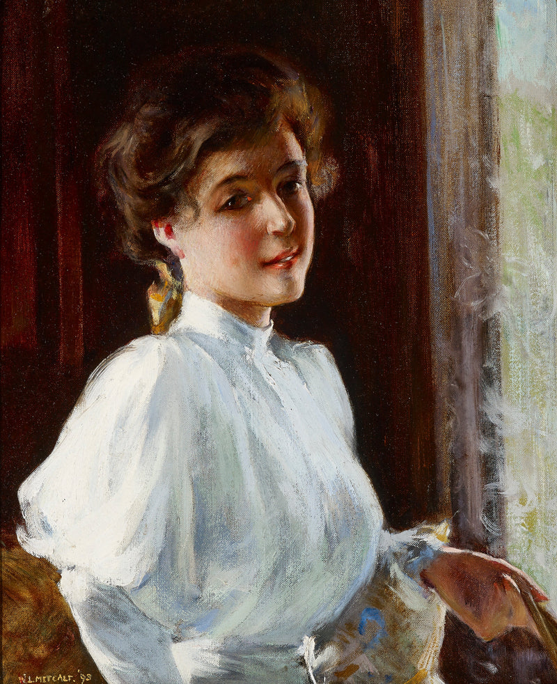 En ung flicka - Willard Metcalf