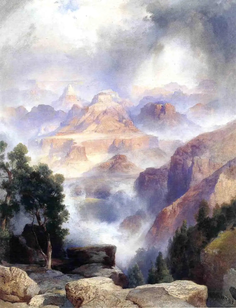 En regnig dag, Grand Canyon - Thomas Moran