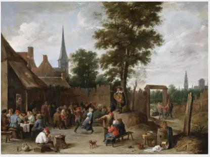 En bykermis nära Antwerpen - David Teniers den yngre