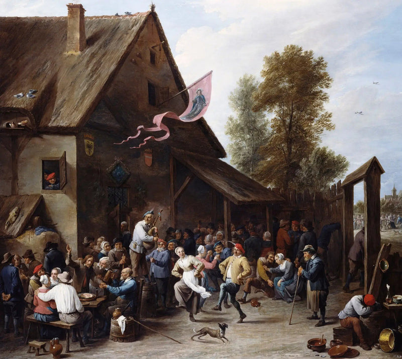 En karnevalsdagen på Saint-Georges - David Teniers den yngre