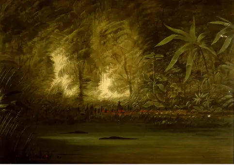Une lagune du Haut Amazone - George Catlin - Alpha Reproduction