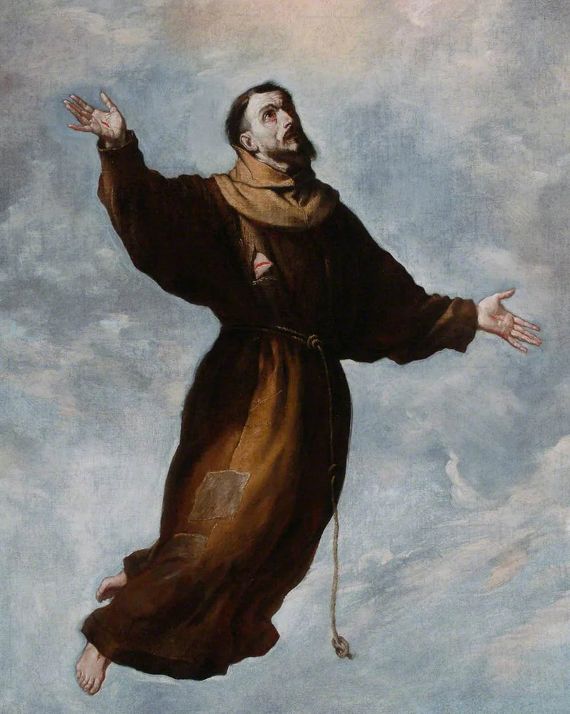 En helgon Franciskus-levitation - Jusepe de Ribera