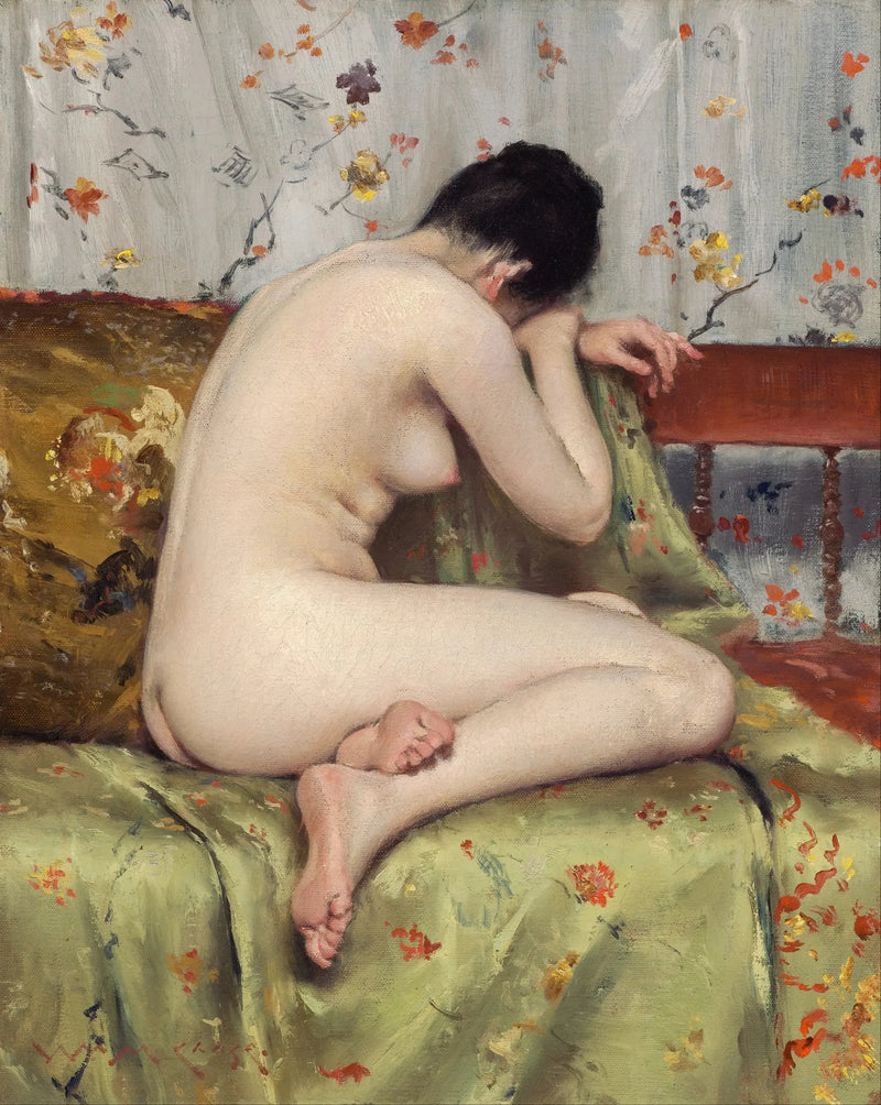 En modern Madeleine - William Merritt Chase