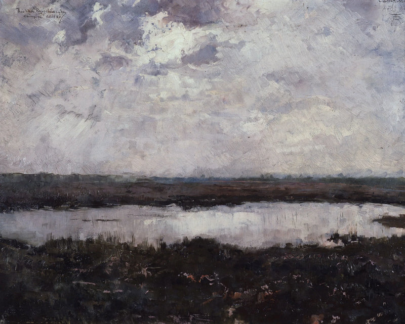 En damm i Campine - Théodore van Rysselberghe