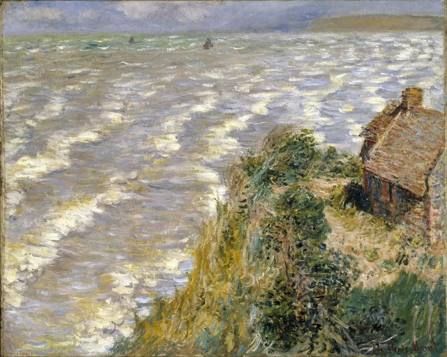 En stigande tidvatten i Pourville - Claude Monet