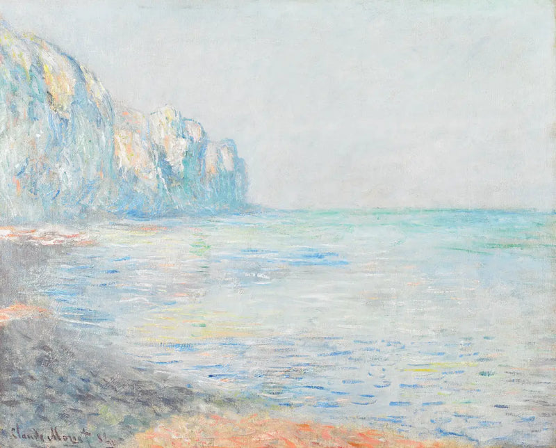 En dimmig morgon i Pourville - Claude Monet