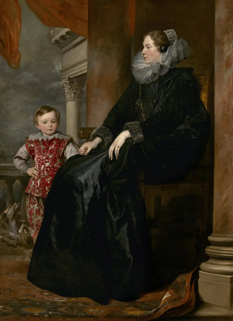 En ädel Genua och hans son - Antoine van Dyck