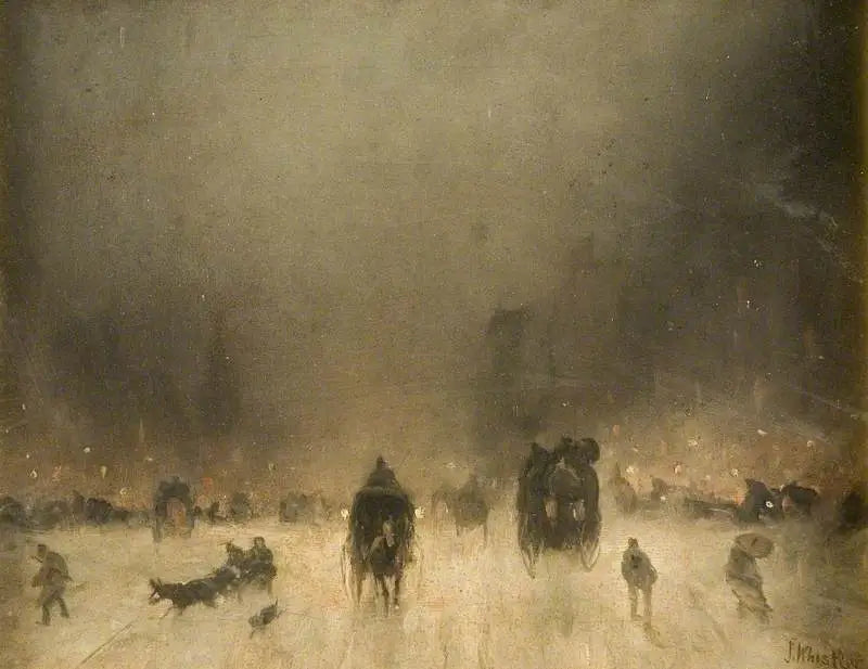 En dimmig natt i London - James Abbott McNeill Whistler