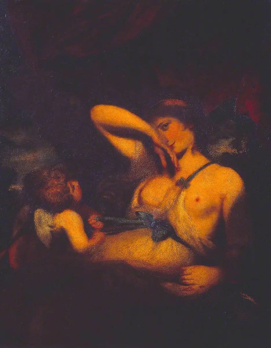 En nymf och Cupido: "Ormen i gräset" - Joshua Reynolds