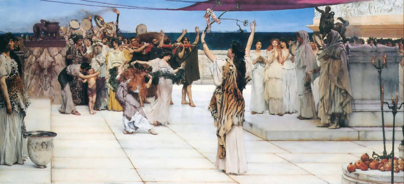 En gåva till Bacchus - Lawrence Alma-Tadema