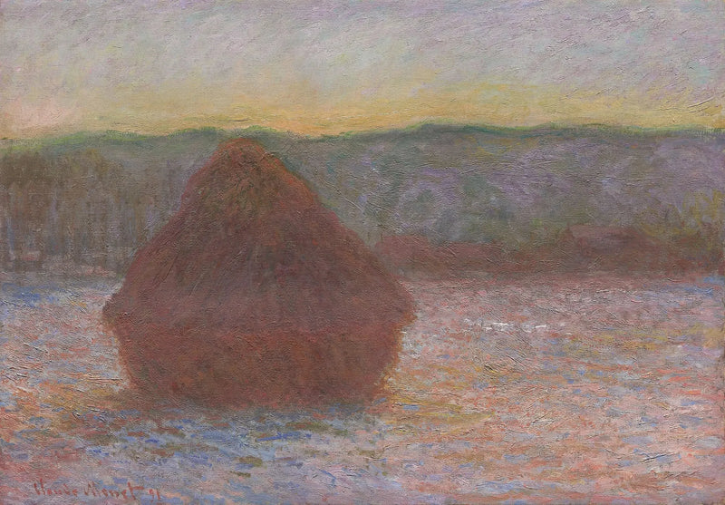 En hög med vete (frukost, solnedgång) - Claude Monet