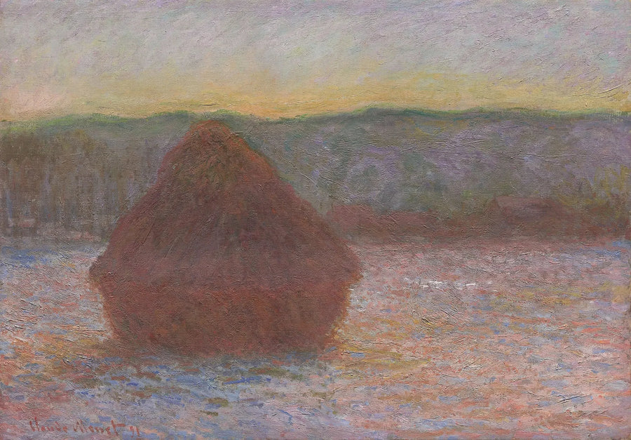 En hög med vete (frukost, solnedgång) - Claude Monet